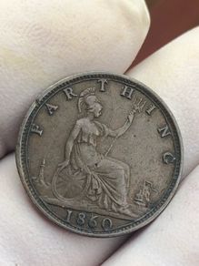 1860 Farthing Victoria