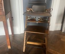 Tripp Trapp chair (Baby set, harness, star print & Newborn set