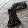 Wednesdays Girl ladies crop top black and floral size medium Image 2