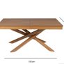 Brand new Laura James oak dining table Image 4
