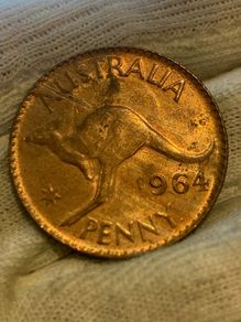 Australia 1964 penny uncirculated lustrous
