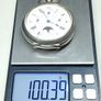 Antique pocket watch, 935 silver case, moonphase calendar, working Image 4