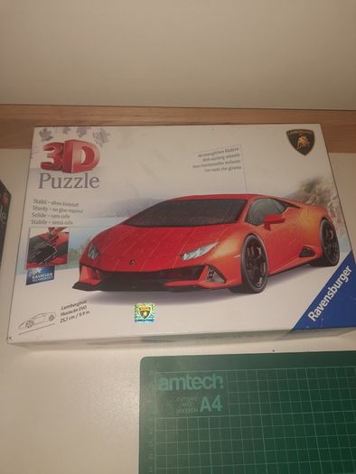 Ravensburger 3D Puzzles  Eiffel Tower Night Edition & Lamborghini Huracan