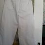 Wide Leg White 3/4Trousers joules Jeans Image 3