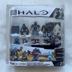 Mega Bloks Halo Covenant Combat Cobalt Unit new  DAMaged Box PLEase look at the pictures