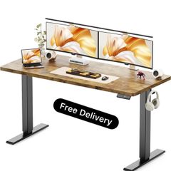 140 x 60 cm Standing Desk, Electric Height Adjusta
