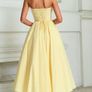 Shein V-Neck Bow Tie Decor Strapless Backless Fitted Princess Style Elegant Dresses size XS Image 2