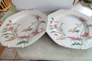 Lovely Vintage Set Of 2 Spanish  Hanging Wall Plates.