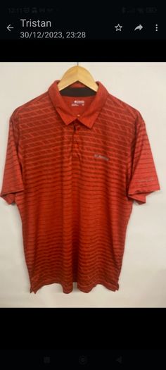 columbia polo shirt(omni shade) size large
