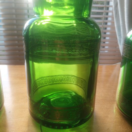 Apothecary Green Jars