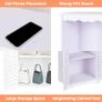 Freestanding Bathroom Storage Cabinet, Waterproof PVC Floor Cabinet with Drawer & Door, Organiser for Bathroom, Kitchen, Living Room, Office 75cm (H) x 34cm (W) x 24cm (D) Image 3