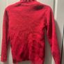 Girls Red turtle neck jumper Image 3