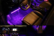 LED Neon Strip Light 4 stripes Remote Control Car Interior Lighting