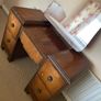 Mid century dressing table, ladies wardrobe, gents wardrobe and double bed. Image 10