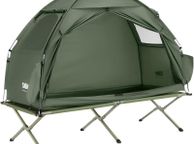 main image for ad 3in1 Tent Camping Tent Single Tent Outdoor Camp Bed Green 193x160x86cm