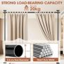 Room Divider No Drilling Curtain Rod Wall Divider for Room Separation, 227-312 cm.(H) 71-290 cm.(W) Adjustable, Heavy Duty Partition Space Separator Freestanding Tension Curtain Stand, Black Image 4