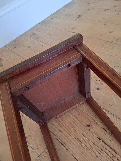 FREE small inlaid mahogany winr table