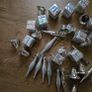 34 mini christmas tree decorations Silver Image 3