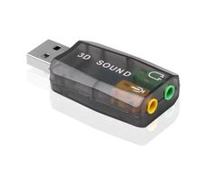 External USB 5.1 Channel Sound Card Audio Mic Adapter