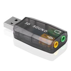 External USB 5.1 Channel Sound Card Audio Mic Adapter