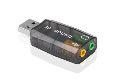 External USB 5.1 Channel Sound Card Audio Mic Adapter