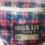 SoulCal & Co Western Plaid Shirt UK 12 Image 3