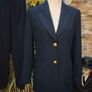 Vintage Betty Barclay Navy Power Business suit or Occasion size small Image 2