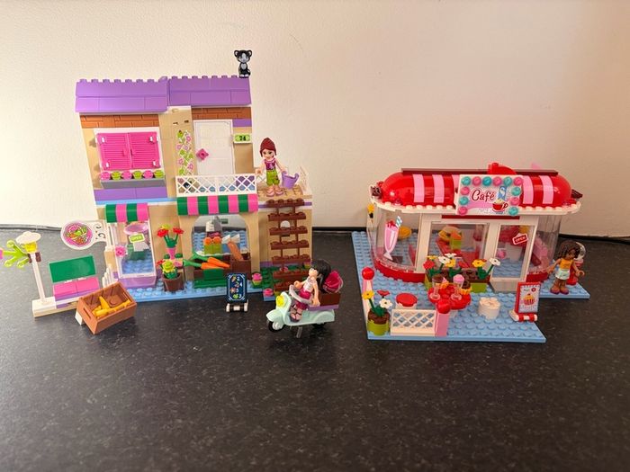 Lego Friends Cafe/Shop Retired Set Bundle