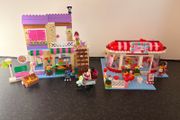 Lego Friends Cafe/Shop Retired Set Bundle