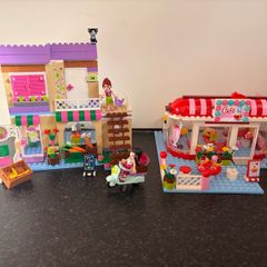 Lego Friends Cafe/Shop Retired Set Bundle