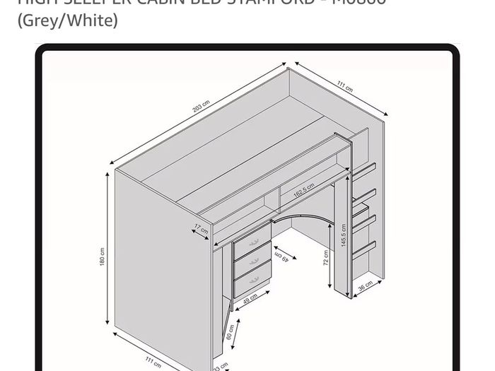 High Sleeper bed