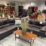 Dark Brown leather Corner Sofa Image 2