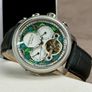 Heritor - Automatic Aura - Day/Date - Open Heart - Silver/White Image 2
