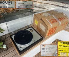 Thorens TD160 Super Turntable, Time Capsule Mint Condition, Serviced, Ultra Rare Original Box and Packaging