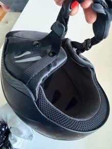 ski helmet large and Bolle googles