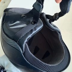 ski helmet large and Bolle googles