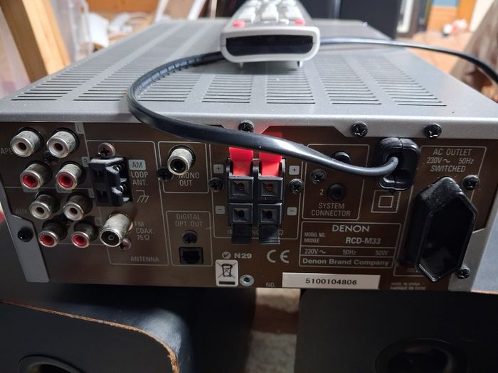 denon reciver cd amp fm