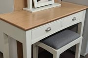 Oak Vanity Dresser Set -  Table, Mirror and Stool New
