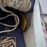 vans old skool multi paint Size 6 eu 37 blue I'm great condition Image 10