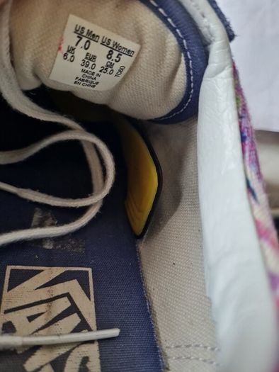 vans old skool multi paint Size 6 eu 37 blue I'm great condition