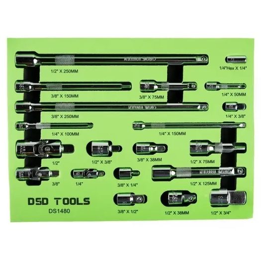 20pc Extension Bar & Adapter Set