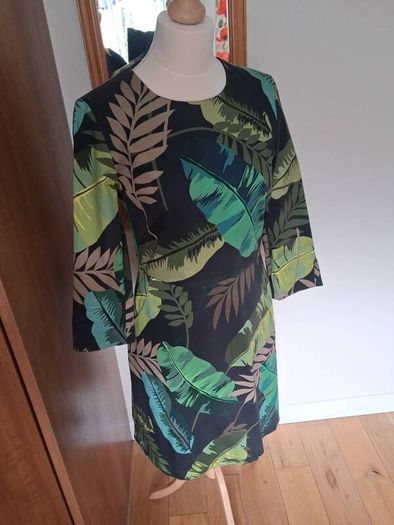 Stunning Heavy Cotton Dress by Oui Size 12