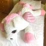Extra Large Unicorn Plush Toy | Sparkly Eyes & Soft Pink Details Image 2
