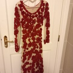 Phase Eight Red applique Dress