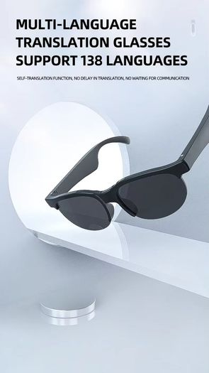 Smart Glasses Hands-Free Calling AI Chat Logging Music Playback Bluetooth Sunglasses for Men Touch Control Selfie Anti Glare