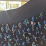 Blue ditsy floral pleated mini skirt. Image 3