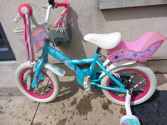 Kids mermaid bike size 14 inch wheels