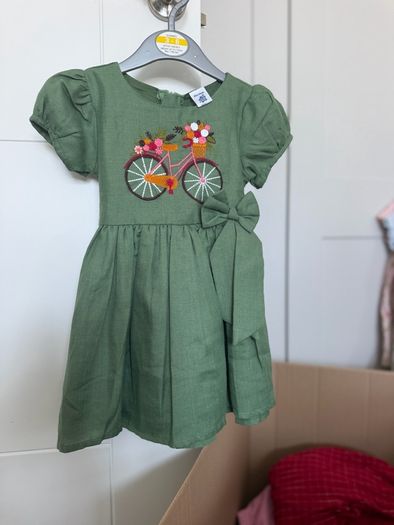 Box of new and worn girls cloths