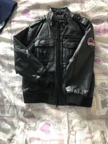 Boys jacket leather look