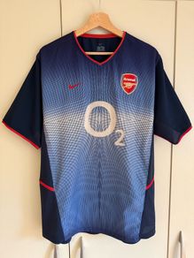 Vintage Arsenal 02/04 Away & Third Kit (Blue "O2") Invincibles Era